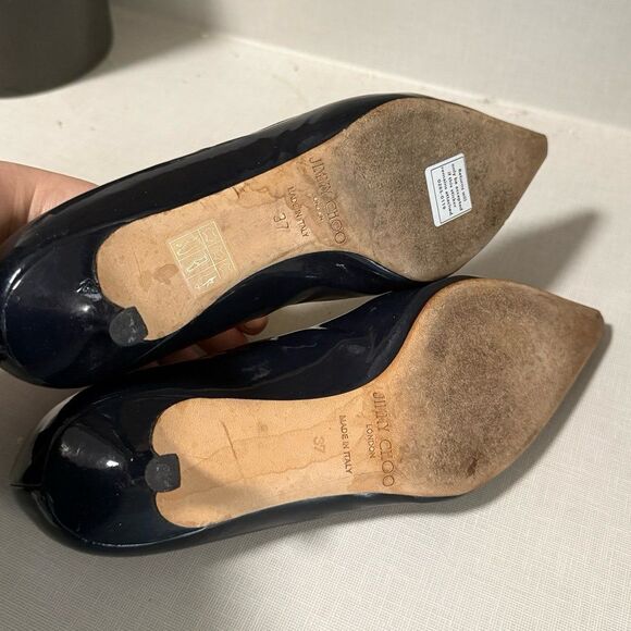 Jimmy Choo Patent leather pointed kitten heels - Picture 4 of 6